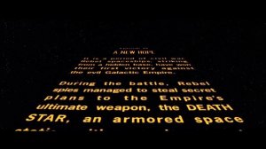 Звёздные войны Эпизод 4 Новая надежда Star Wars IV заставка вступительный титр VHS