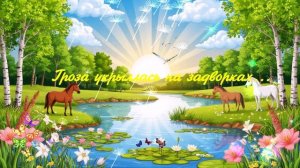 Гроза укрылась на задворках...  ВИДЕО ПЕСНЯ В ДУШУ