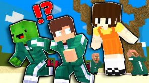 Джей Джей и Майки в игре кальмара?! Майнкрафт Мультик