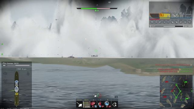 War Thunder . РБ флот, настрелял фрагов и получилось как всегда..