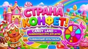 🍬Страна конфет! 🍭 Candy Land — развивающая игра для детей 🎮 мультфильм