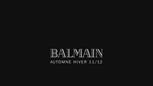 Показ женской коллекции Balmain осень-зима 2011-2012