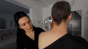 ASMR Shoulder Check & Face Treatment