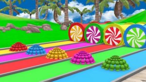 Long Slide Game With Cow Elephant Gorilla Hippopotamus Tiger - 3d Animal Game - Funny 3d Animals_par