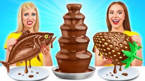 Шоколадный Фонтан Челлендж # Битвы с Едой c TeenDO Challenge