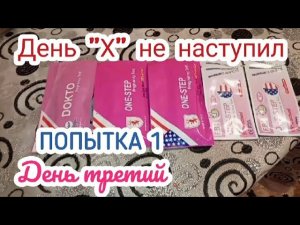 Попытка#1/День третий/1 день до задержки/Делаем тест на беремен./Бывает ли Ложная вторая полоска?