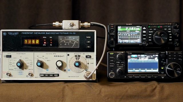 Icom IC-7300 и Yaesu FT-991A - сравнение чувствительности приёмников смотреть онлайн