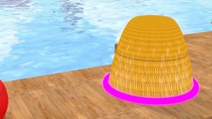 Long Slide Game With Cow Elephant Gorilla Hippopotamus Tiger - 3d Animal Game - Funny 3d Animals_par