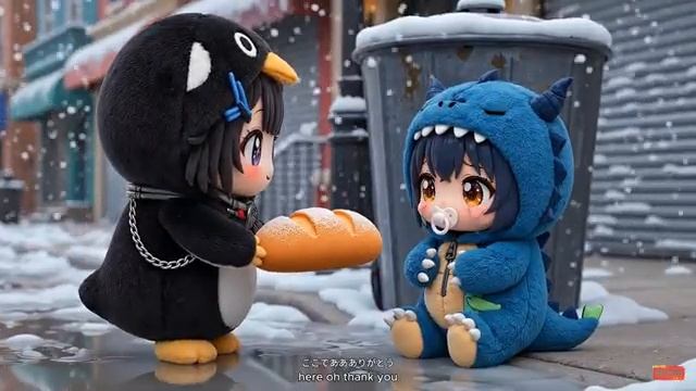 Gugu Gaga Penguin Steals Phoebe’s Strawberry Cake and Learns a Big Lesson