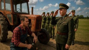 В СЕЛЕ ЕГО СЧИТАЛИ ПРОСТЫМ ТРАКТОРИСТОМ,НО КОГДА ПРИЕХАЛИ ВОЕННЫЕ — ОНИ ВСТАЛИ ПЕРЕД НИМ СМИРНО
