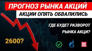 Прогноз рынка акций. ☝️Причина обвала, что дальше. #прогнозрынкаакций