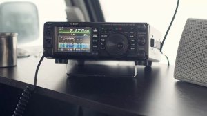 Из машины на 7 МГц. Штыревая антенна MFJ-1640 и Yaesu FT-991A. Любительская радиосвязь.