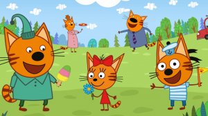 Три кота новый мультфильм для детей игра часть 1 Утро