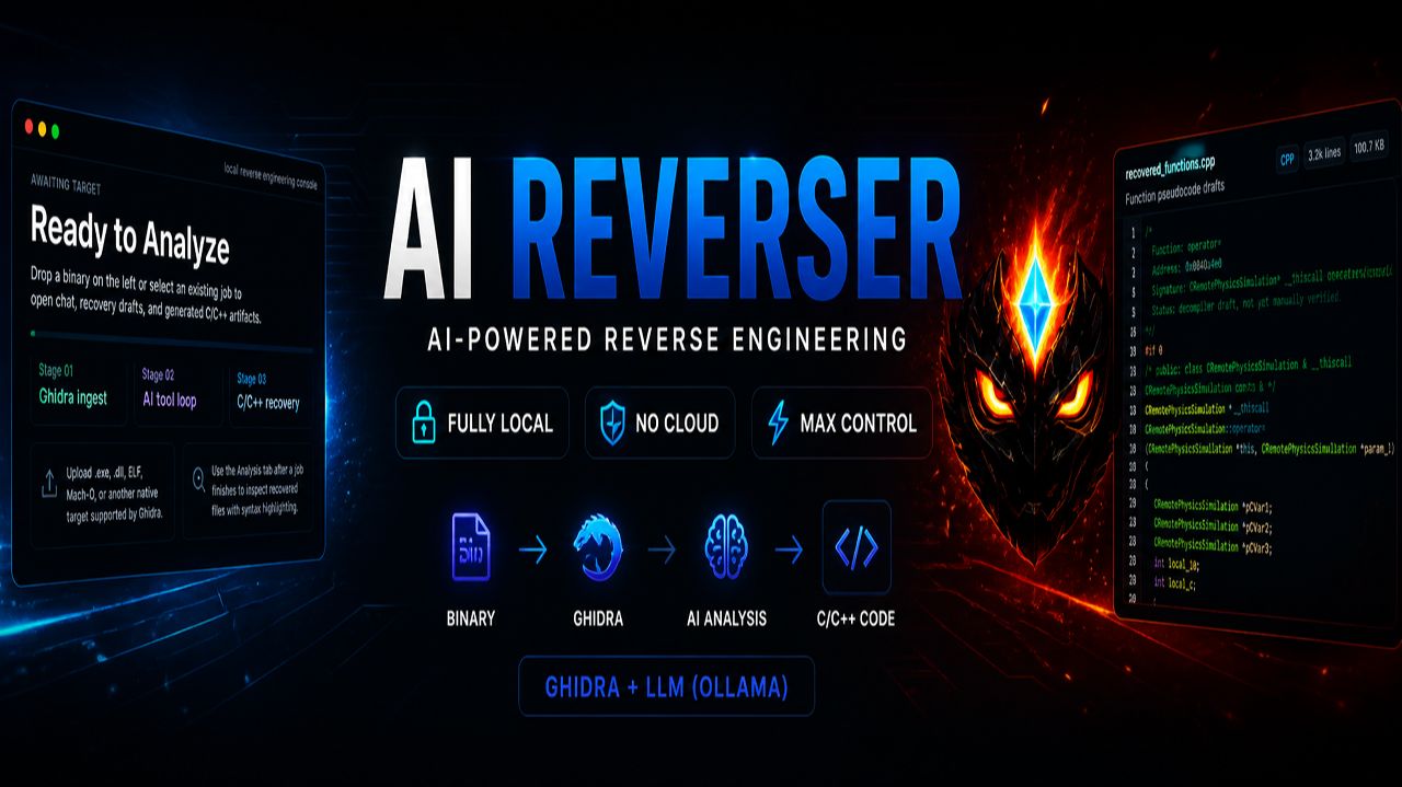 AI Reverse Engineering Tool (Local Ghidra + LLM) | AI Reverser смотреть онлайн