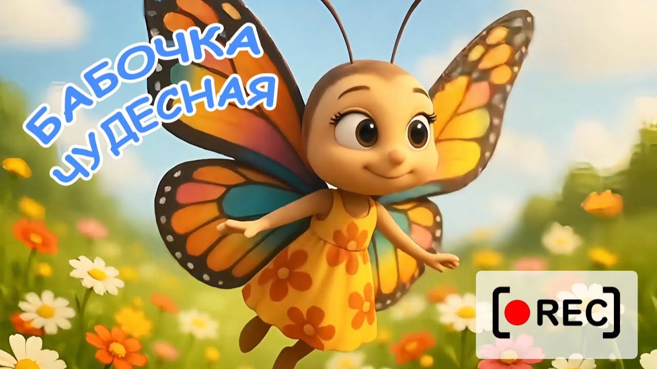 БАБОЧКА ЧУДЕСНАЯ ⧸ Мульт-песенка для малышей. Наше всё [