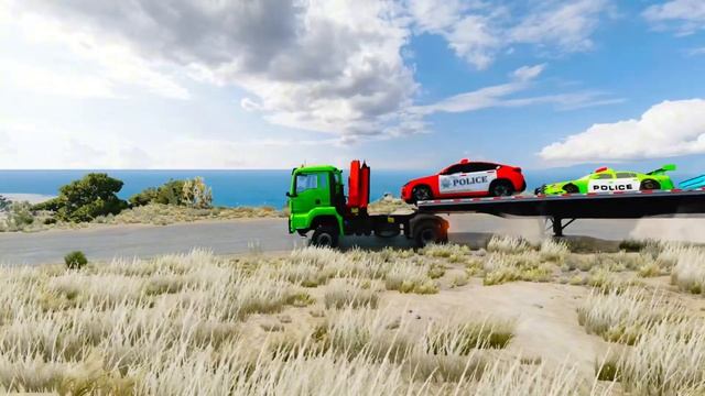 Superheroes On A Motorcycle Ride Over The Sea Along The Supper& Spider-Man Bridge GTA 5_part1_7