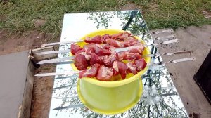 Свиные рёбра на костре