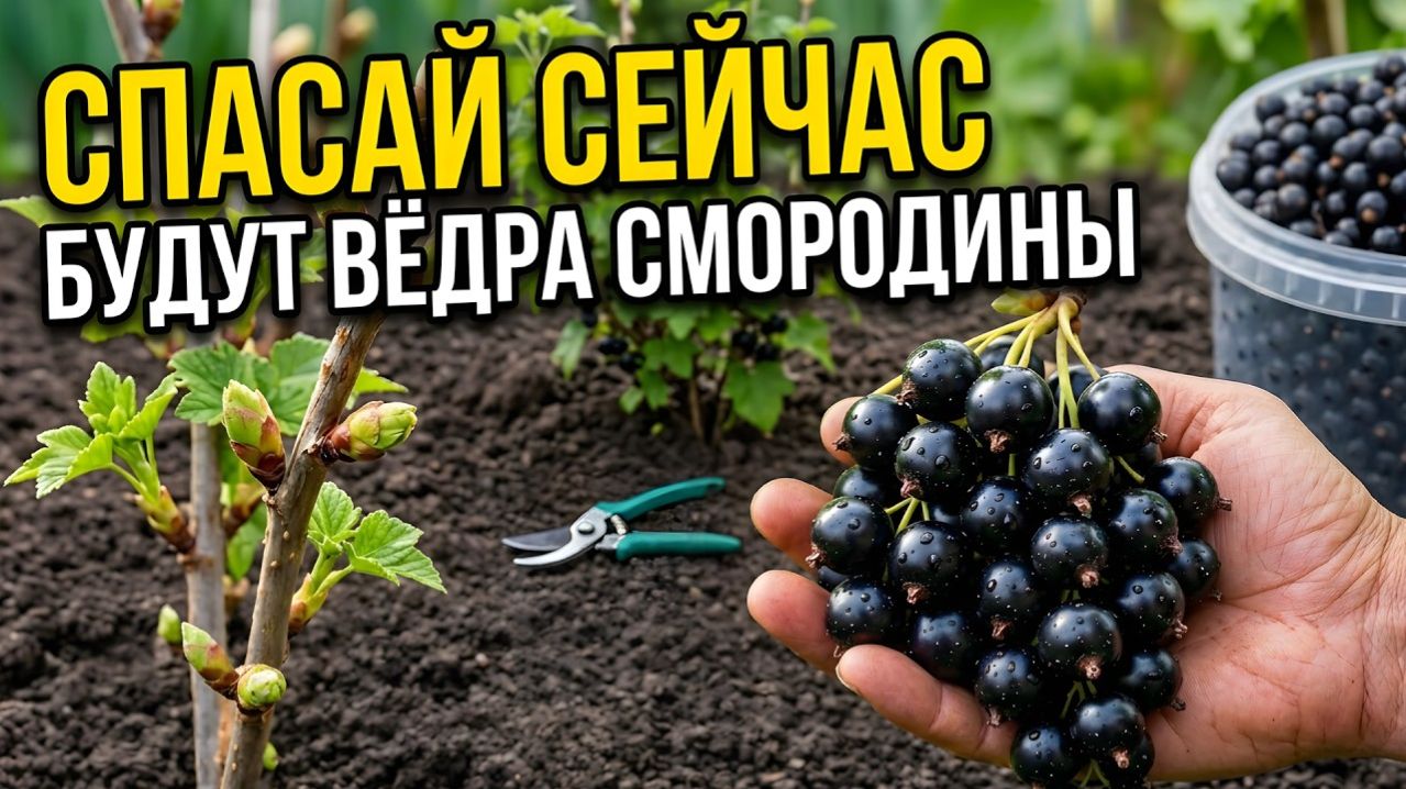 Вёдра ягод гарантированы спаси смородину этой весной!
