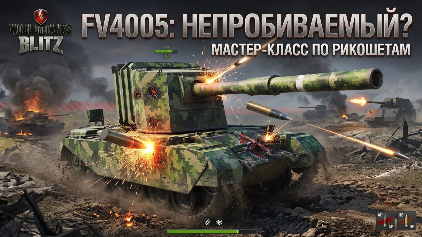 FV4005 Броня есть? танкуем Танки Блиц
