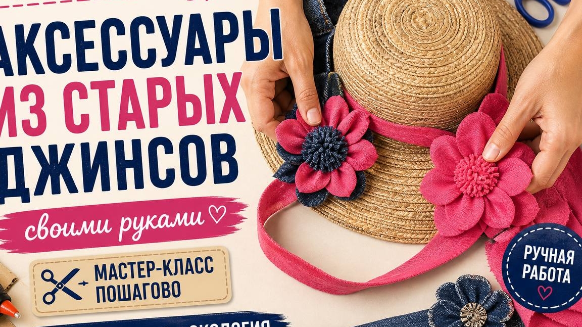 Аксессуары из старых джинсов | Ручная работа, дизайн и экология