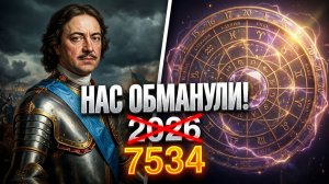 ПОЧЕМУ ПЕТР I ЭТО СКРЫЛ? На самом деле сейчас 7534 год! ЗАЧЕМ ПЕТР I УКРАЛ У НАС 5508 ЛЕТ?