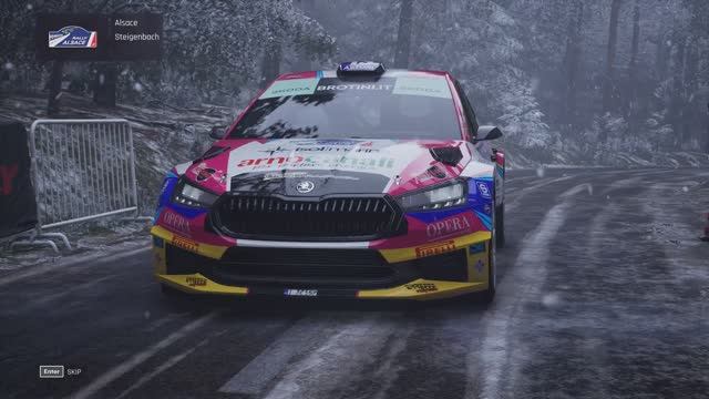 Assetto Corsa Rally (0.4) Skoda - Fabia RS Rally2 (2022). ALSACE Steigenbach (Snow). 2026.05.04