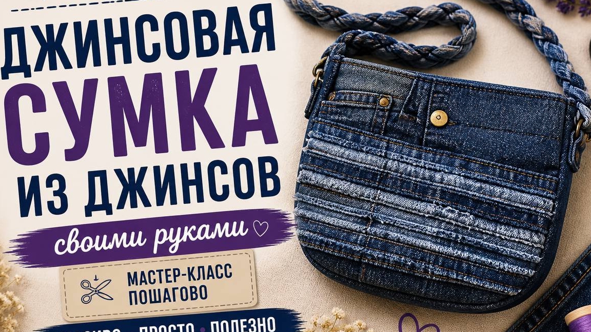 Джинсовая сумка из джинсов | Ручная работа, дизайн и экология