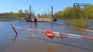 В воронежском Шилово практически затоплен мост