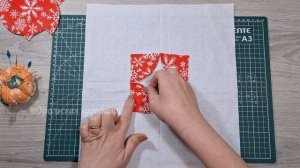 Салфетка из ткани. Блок «Окно». Пэчворк.