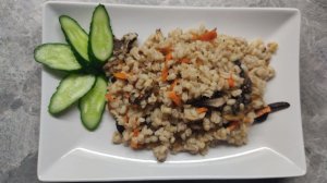 Нежная перловка с грибами