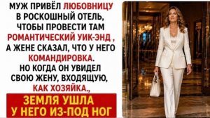 Муж привёл любовницу в роскошный отель, но он не знал, кто был его владельцем!