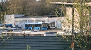 ЛИАЗ 4292.60 В МОСКОВСКОМ ОКРАСЕ СТОИТ В АВТОБУСНОМ ПАРКЕ