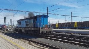 Тепловоз ЧМЭ3Т (771 182-3) отправляется резервом со станции