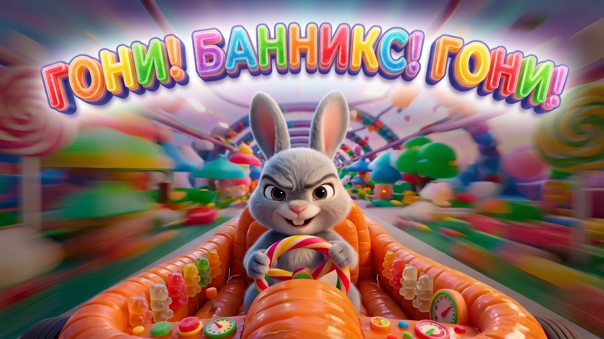МУЛЬТОПИЯ | КРОЛИК БАННИКС ГОНЩИК | ТАЧКИ, СКОРОСТЬ И МОРКОВКИ !