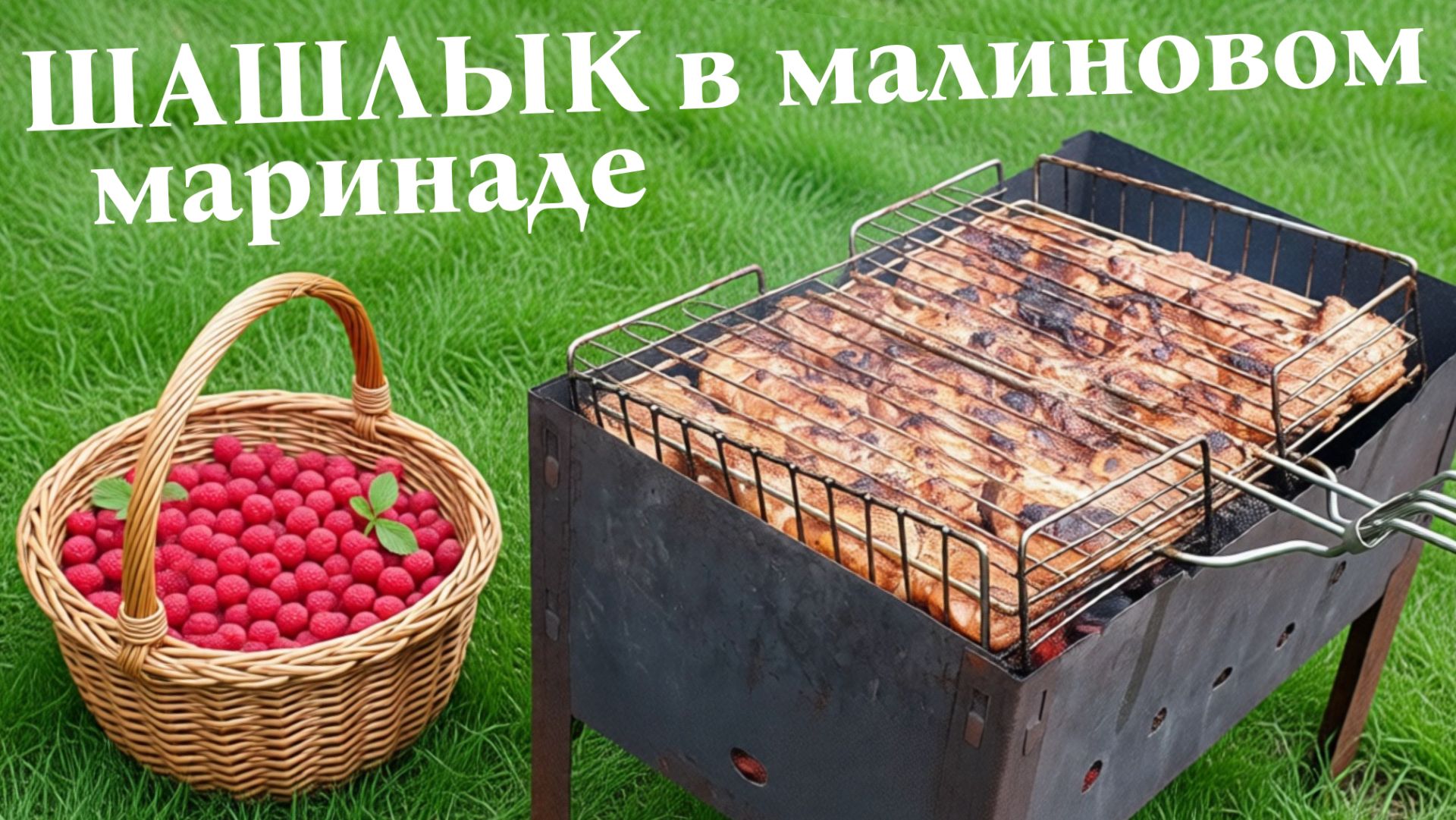 Шашлык в маринаде из малины без уксуса