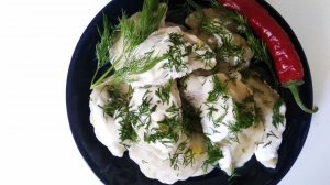Вкусные вареники с грибами