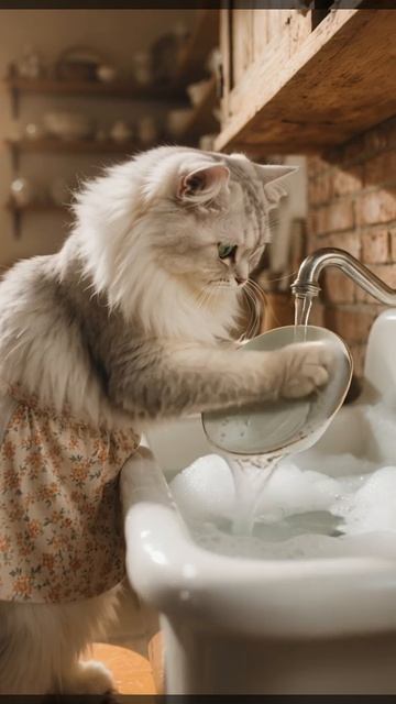 Когда в доме есть Kitty, но нет посудомойки... 🐈⬛🧼