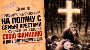 Грибник наткнулся на поляну с крестами. Увидел СВОЮ фамилию [РАССКАЗ / ДЕТЕКТИВ]