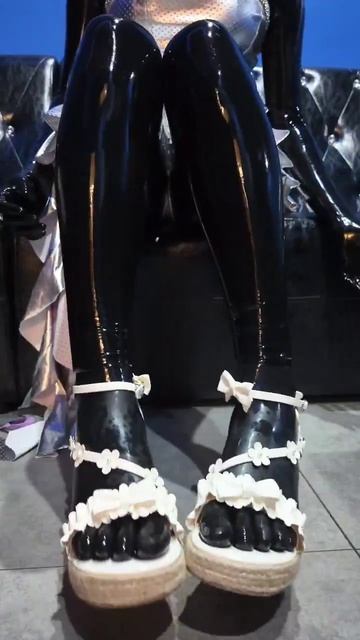 Latex Kigurumi Doll sandals and toes.
