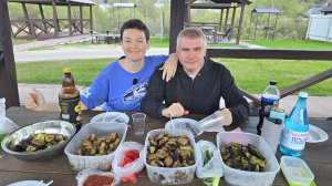 Мукбанг Нина ВСЕХ накормит) НЕОЖИДАННЫЕ ГОСТИ отмечаем майские праздники! ФЭЙЛ с шашлыком! Посиделки