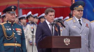 В столице Приморья прошёл детский Парад Победы.