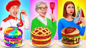 Кулинарный Челлендж# Я против Бабушки # Смешные Ситуации с Едой от TeenDO Challenge