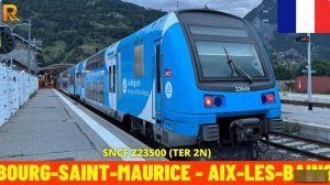 🚄 4К SmartTV ➤ 🌄 Бур-Сен-Морис → Экс-ле-Бен, Франция, июнь 2025 г., вид машиниста поезда! 🌄