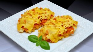 Куриная грудка в духовке с Морковью Луком и Сыром