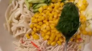 Вкусный рецепт салата с кальмарами Рецепт приготовления😋 Видео рецепты Простые рецепты