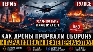 ДРОНЫ ПРОТИВ ТЭК ПЕРМЬ, ТУАПСЕ И СБОЙ ОБОРОНЫ