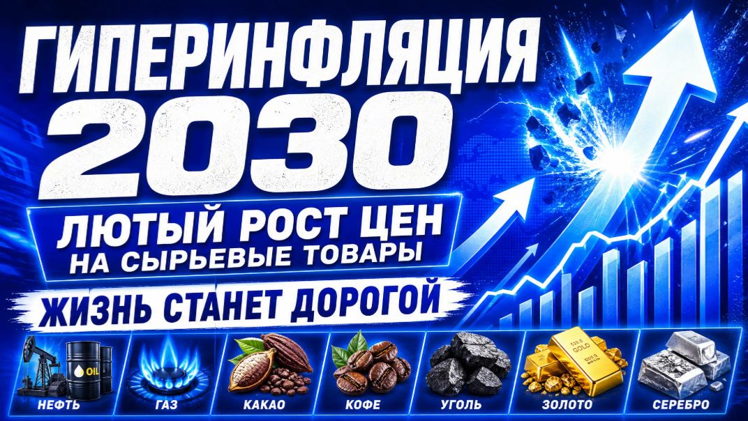 ГИПЕРИНФЛЯЦИЯ 2030 / ЛЮТЫЙ РОСТ ЦЕН НА СЫРЬЕВЫЕ ТОВАРЫ / ЖИЗНЬ СТАНЕТ ДОРОГОЙ