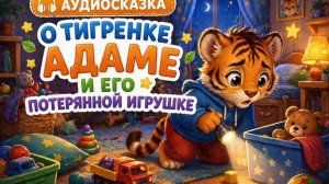 Тигренок Адам и его потерянная игрушка аудиосказка . Сказка на ночь