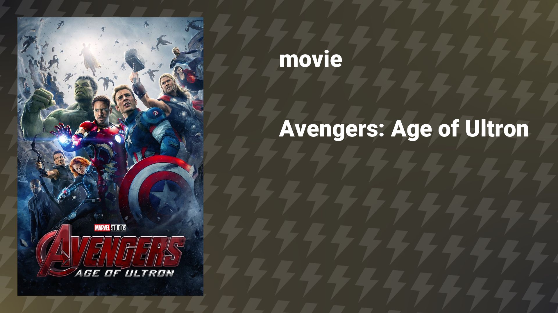 Avengers: Age Of Ultron (movie, 2015)
