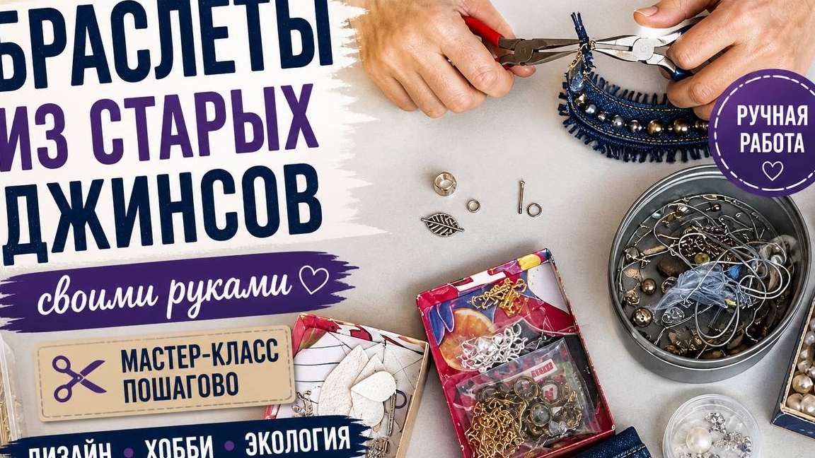 Браслеты из старых джинсов | Ручная работа, дизайн и экология